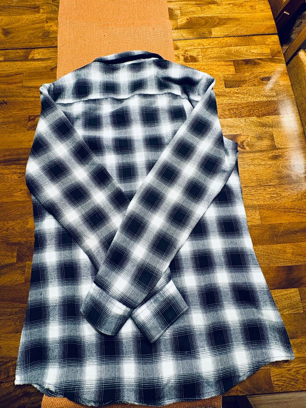 Dixxon Decade Black White Plaid Flannel Shirt Size XL